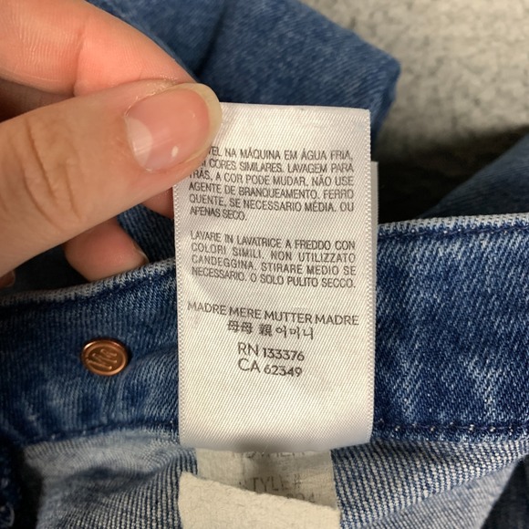 Mother The Tab Roller Skimp Jeans Women's 27 From Out Of Town Wide Leg 70s Retro - Picture 10 of 14